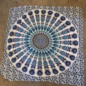 Blue tapestry
